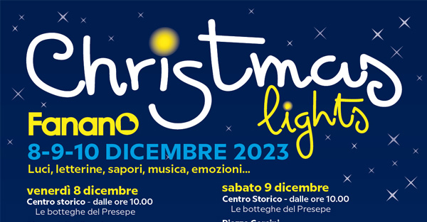 Arrivano le Fanano Christmas Lights! 2023