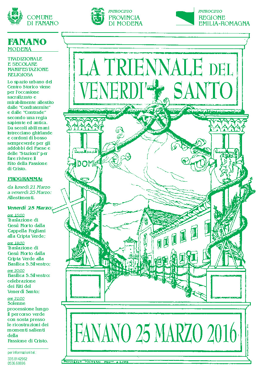 Triennale del venerdi santo a Fanano 2016